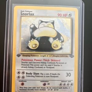 Snorlax Holo 1st Edition Pokémon card